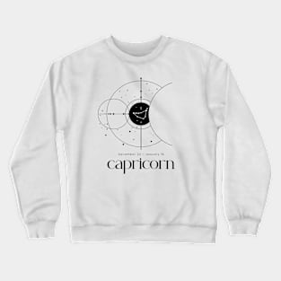 Minimalist Capricorn Zodiac Sign Constellation Astrology Horoscope Crewneck Sweatshirt